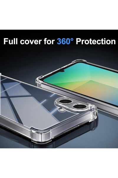 Techsuit Husă pentru Samsung Galaxy A07 4G, din silicon transparent, rezistentă la șocuri, protecție antișoc.
