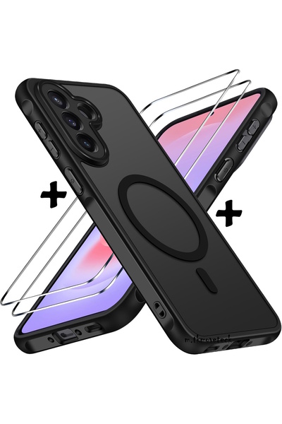 m.tk moveteck Samsung Galaxy A57 Kılıf Mat Magsafe Şarj Özellikli Yumuşak Ken...