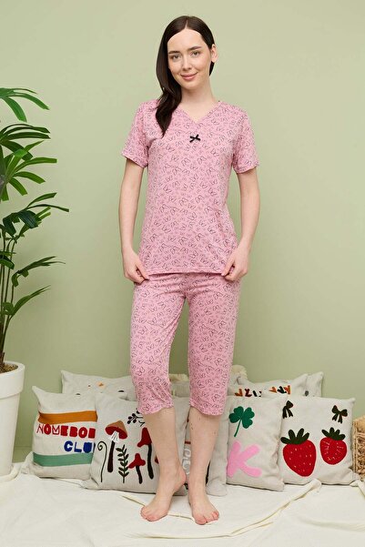 Fulla Moda Σετ πιτζάμας plus size - Ροζ - Πρότυπο