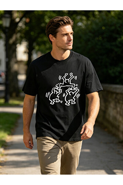 Arabest Men T-Shirts Black Slim/Slim Fit 100% Cotton Basic Crew Neck T-Shirt ...