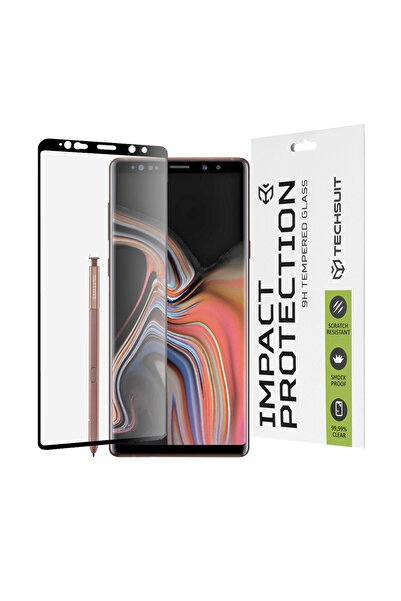 Techsuit Folie protectie pentru Samsung Galaxy Note 9, Antisoc;Full Glue, negru