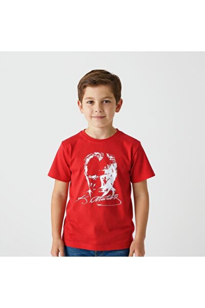 westicgiyim Tricou pentru copii cu imprimeu Ataturk, unisex, din bumbac, cu m...
