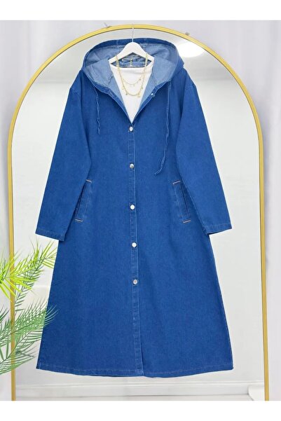 MODA VEDAT Λιτό παλτό - Μπλε - Μακρύ