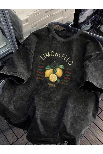 ZEMLİYA Premium Πλυμένο Μακρύ Μπλουζάκι