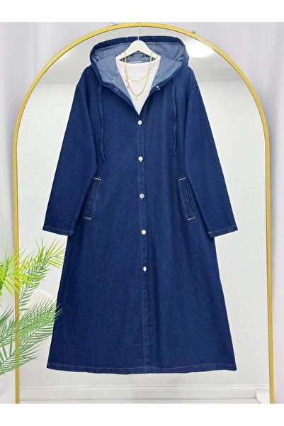 MODA VEDAT Λιτό παλτό - Ναυτικό μπλε - Μακρύ