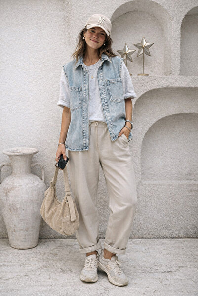 kikiriktekstil Μπουφάν - Μπλε - Oversize