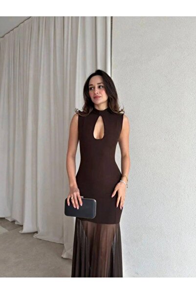 candybia فستان ماكسي من التول للموسم الجديد