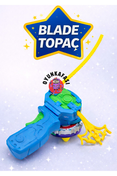 OYUNKAFASI Çekmeli Topaç Oyuncak | Fırlatmalı Dönen Disk Oyuncak 1 Adet Çocuk...
