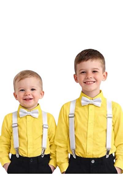 babixkids طقم ربطة عنق عالي الجودة مناسب للأعمار من 2 إلى 7 سنوات