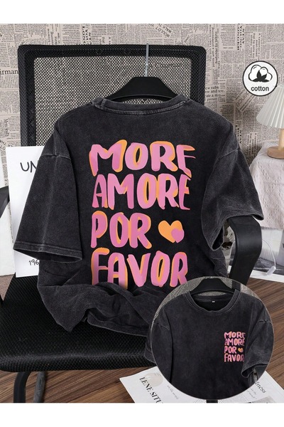 valeriae T-Shirt - Μαύρο - Κανονική εφαρμογή