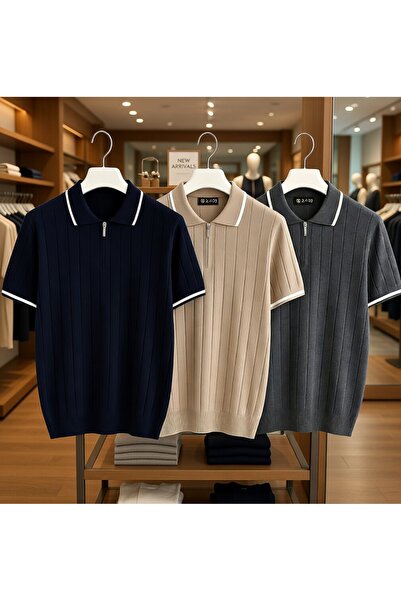 ixir Set avantajos din 3 piese pentru bărbați, tricou de vară cu mânecă scurt...
