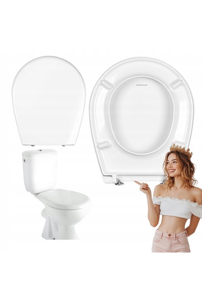 MKW Capac WC, Mkw, Cersanit Atlantic, Material Duroplast, , Capac Cu Cadere L...