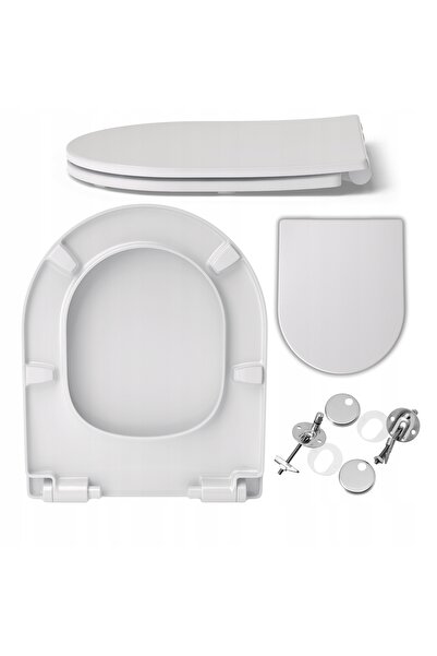 OEM Scaun de toaletă subțire pentru CERSANIT CITY OVAL, cu închidere lentă și...