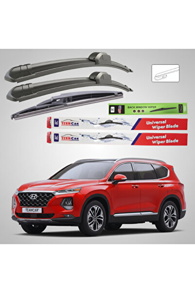 TEAMCAR Hyundai Santa Fe (TM) (2018–2020) Flat Wiper Blades | Full Set – Team...