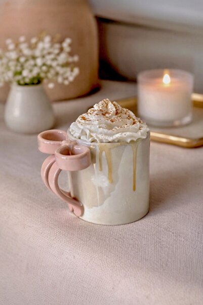 GLAMZE Kurdele Porselen Kupa 350 ml