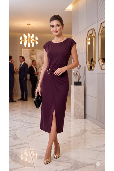 Modayakamoz Φόρεμα - Βουργουνδία - Regular