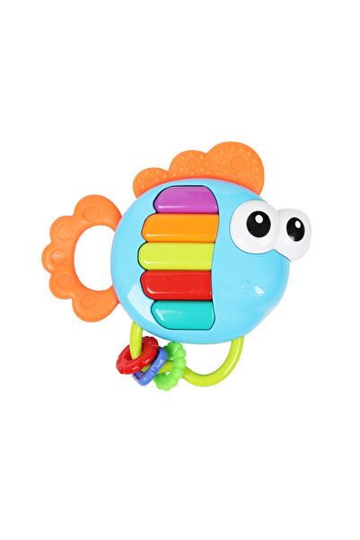 LITTLE ANGEL Baby Rattle Teether Activity Toy – Fish Design