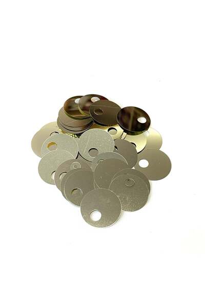 knitme Pul Payet 15 MM 155 No Açık Altın +/- 300 Adet - 10 Gr