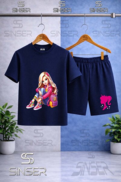 SS SİNSER Children's Princess Sitting Next to Her Sings Printed Crew Neck T-S...