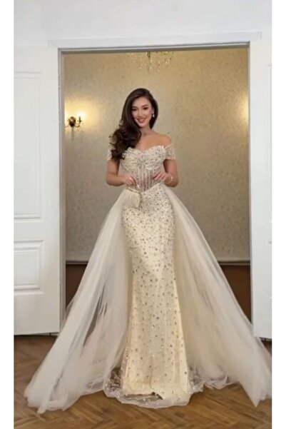 Heidi Evening & Prom Dress - White