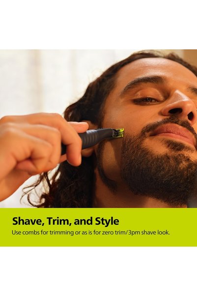 Generic Philips OneBlade Gen Z Trimmer QP1624/10 for face & body, gentle on skin, no cuts,