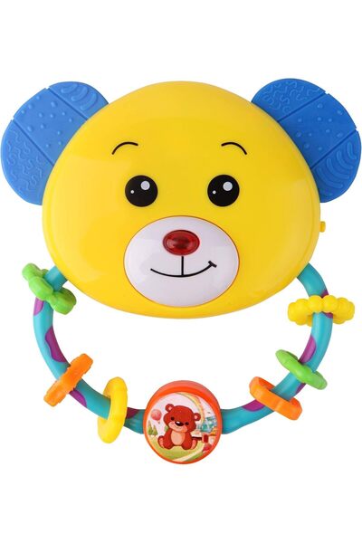 LITTLE ANGEL Baby Activity Rattle Teether Toy – Bear Design