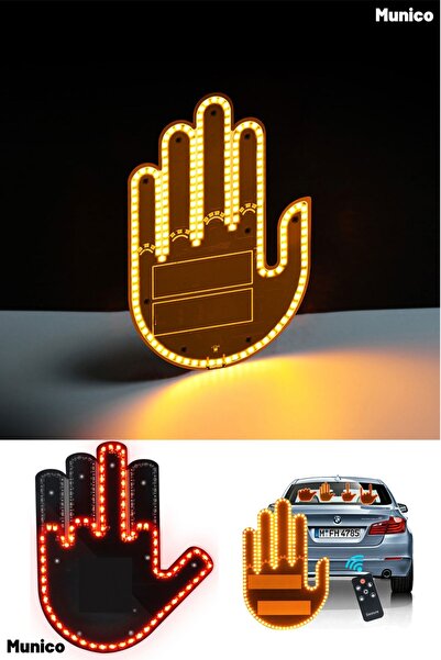 Munico Uzaktan Kumandalı LED El Hareketi Araba İçi Gösterge 176 LED Ampullü U...