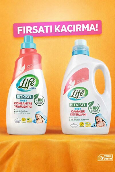 libescarf Life by Fakir bebek çamaşır deterjanı ve yumuşatıcısı ( 3+3 adet )