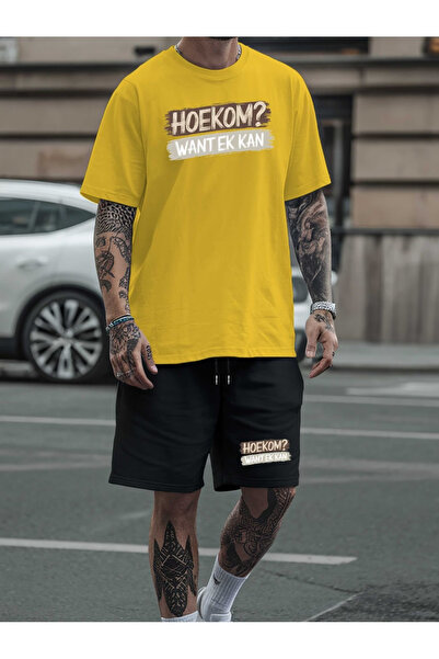 Nivorix Oversize Unisex Shorts-Tshirt Set