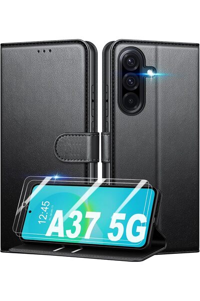 Rivor Samsung Galaxy A37 Uyumlu Kılıf Kamera Korumalı Kapaklı Kartlıklı Cüzda...