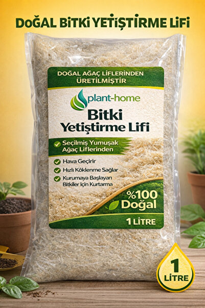Plant Home Power Mix Bitki Yetiştirme Lifi 1 Litre – %100 Doğal, Hava Geçirge...