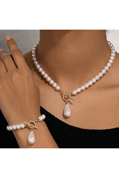 GlaMLo Accessories Σετ Bijouterie - Λευκό