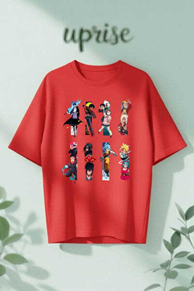 Vordevia T-Shirt - Κόκκινο - Oversize