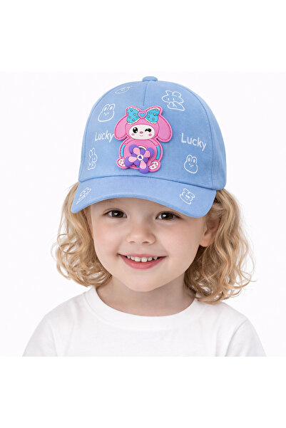 synshop قبعة صيفية للفتيات من Blue Pink My Melody قابلة للتعديل بنمط Lucky ثل...