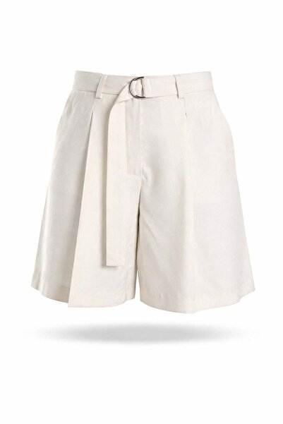 5in1Canpolat Σορτς - Μπεζ - Υψηλή μέση