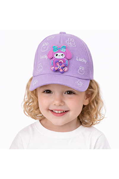 synshop Purple Lilac My Melody Girl's Hat Adjustable Lucky Pattern 3D Rotatin...