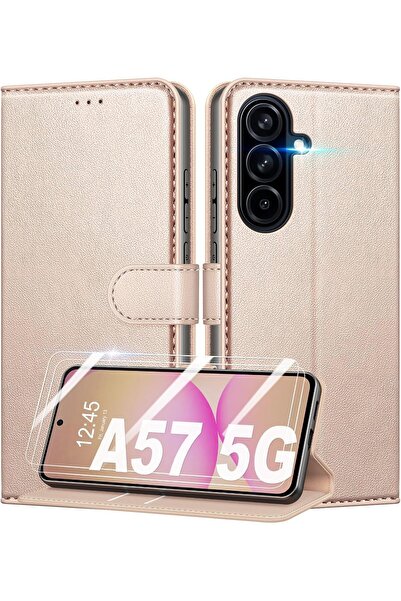 Rivor Samsung Galaxy A57 Uyumlu Kılıf Kamera Korumalı Kapaklı Kartlıklı Cüzda...