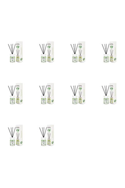 Eyfel Set 10x Odorizant de camera cu bete Eyfel, Iasomie, 120 ml