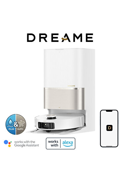 Dreame Pro Ultra Complete Robot Süpürge 30.000Pa Yüksek Emiş Gücü 100℃ Kendin...