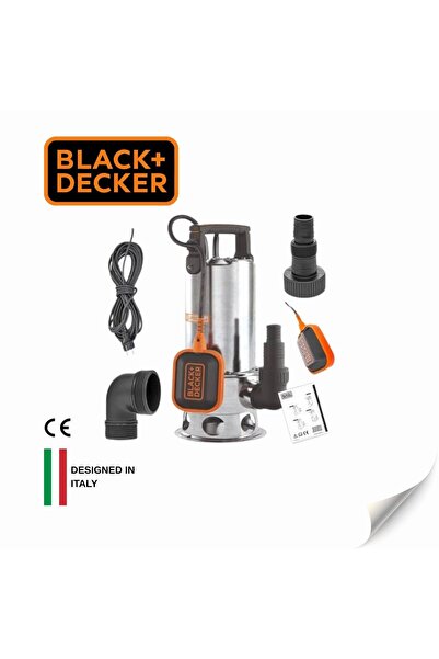 Black&Decker Black & Decker BXUP1100XDE Dalgıç Pompa Kirli Su İnox 10,5 mt 11...