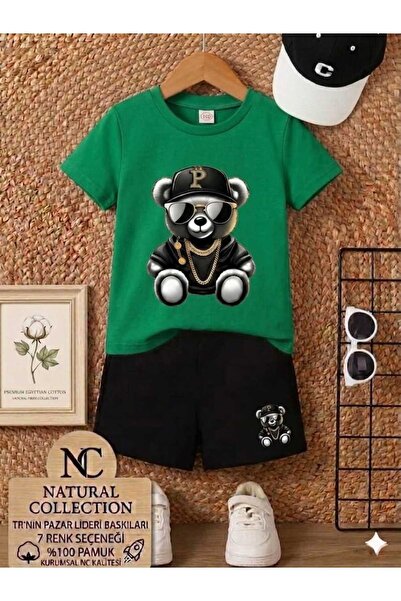 Nice Clothes Tricou și pantaloni scurți de vară pentru copii, unisex (imprime...