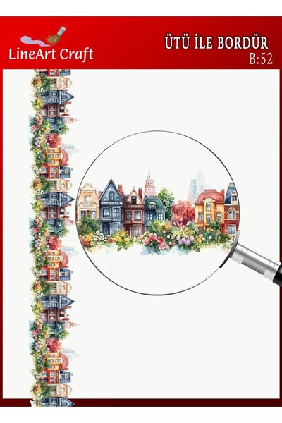 LİNEART B52 Bordür Rubon, Ütü Transfer 5*150 cm