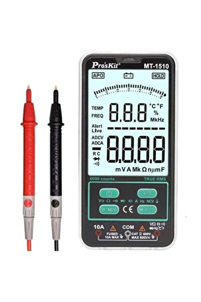 Proskit Ten,Proskit MT-1510 True RMS Akıllı Dijital Multimetre, Geniş Ekranlı...
