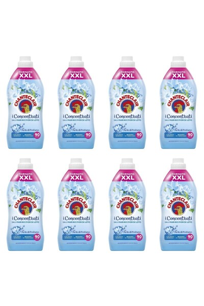 Chanteclair Set of 8x Chanteclair Sea Salts and Lotus Flowers Fabric Softener...