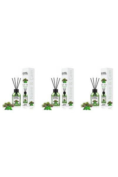 Eyfel Set 3x Odorizant de camera cu bete Eyfel, Pin si Menta, 120 ml