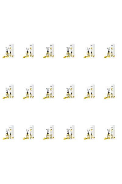 Eyfel Set 18x Odorizant de camera cu bete Eyfel, Ananas, 120 ml