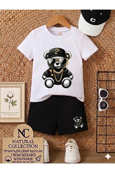 Nice Clothes Tricou și pantaloni scurți de vară pentru copii, unisex (imprime...