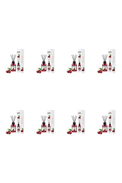 Eyfel Set 8x Odorizant de camera cu bete Eyfel, Cirese, 120 ml
