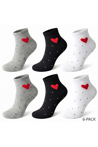 Barinoska 3-Piece Women's Ankle Socks 88% Cotton Seamless Non-Slip Sole Daily...