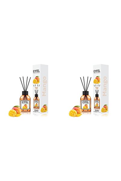 Eyfel Set 2x Odorizant de camera cu bete Eyfel, Mango, 120 ml